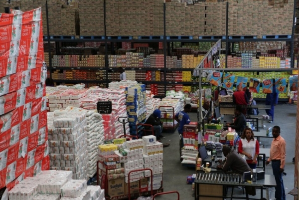 A busy day at the Salahadin Cash & Carry in Crown Mines, Johannesburg. Photo by Yumna Mohamed.