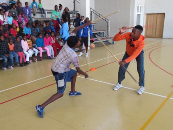 Photos and pictures of: Zulu stick fighting is an old tradition