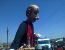 Puppet at the Soweto carnival. Photo by Ayanda Mqilingwa.
