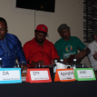 Representatives of the political parties at last night's debate. Photo by Craig Oosthuizen. Representatives of the political parties at last night's debate. Photo by Craig Oosthuizen.