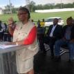 Premier Thandi Modise addressing disgruntled community members at an Imbizo, at the Brits sports ground. Photo from the North West Provincial Government. Premier Thandi Modise addressing disgruntled community members at an Imbizo, at the Brits sports ground. Photo from the North West Provincial Government.