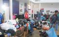 Donated clothing being sorted. Photo by Mary-Jane Matsolo.