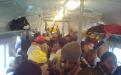 A packed train carriage. Photo by Neo Sithole