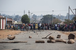 Photo of protest in Johannesburg