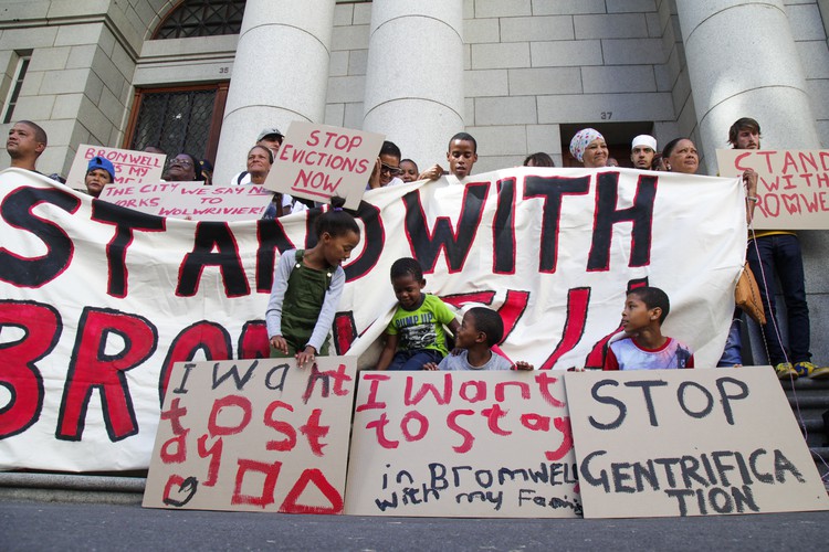 Photo of Bromwell Street protest