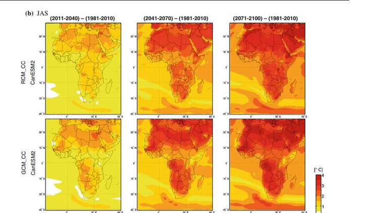 Graphic of climate maps of Africa
