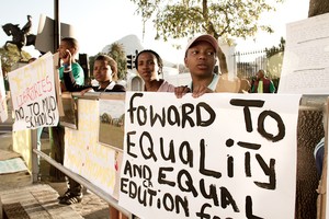Photo of Equal Education protest.