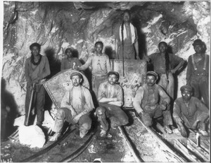 Photo of gold miners