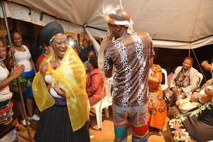 Photo of traditional Zulu marriage