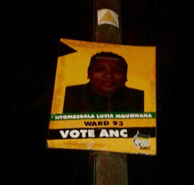 Photo of an election poster