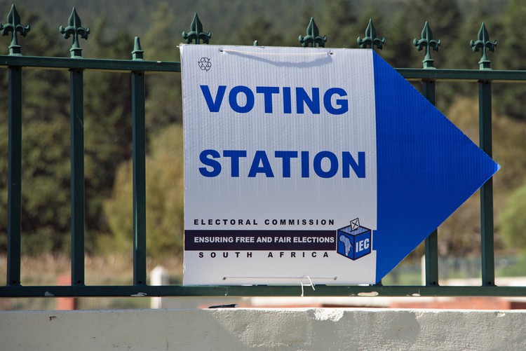 Photo of voting station