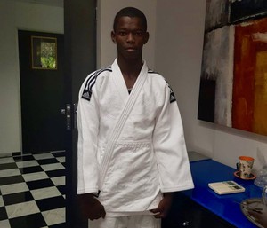 Photo of a teenager in Judo clothes