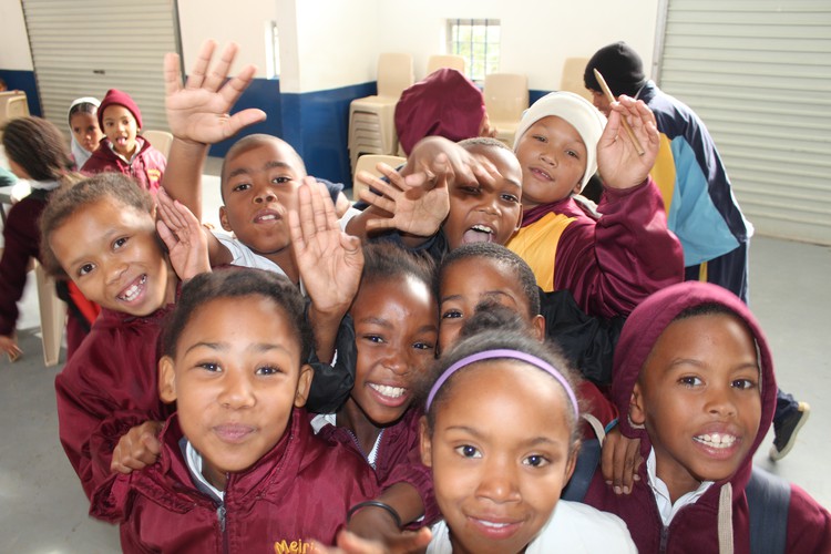 Children at after school care facility