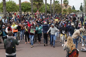 Photo of protesting students