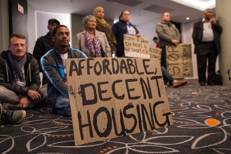 Photo of housing protest