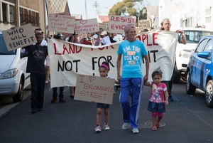 Photo of Bromwell Street protesters
