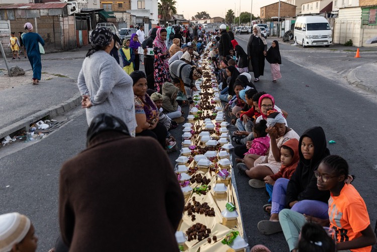 people having a meal