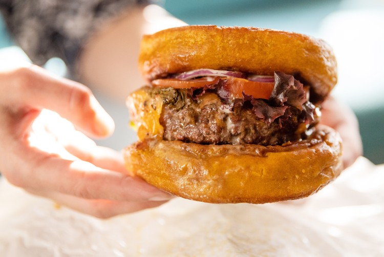 The OG Pumpkin Fritter burger.