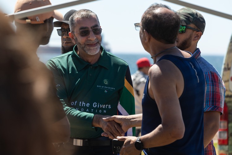Imtiaz Sooliman, founder of Gift of the Givers attends a pro Palestinian even in Sea Point, Cape Town. - Ashraf Hendricks