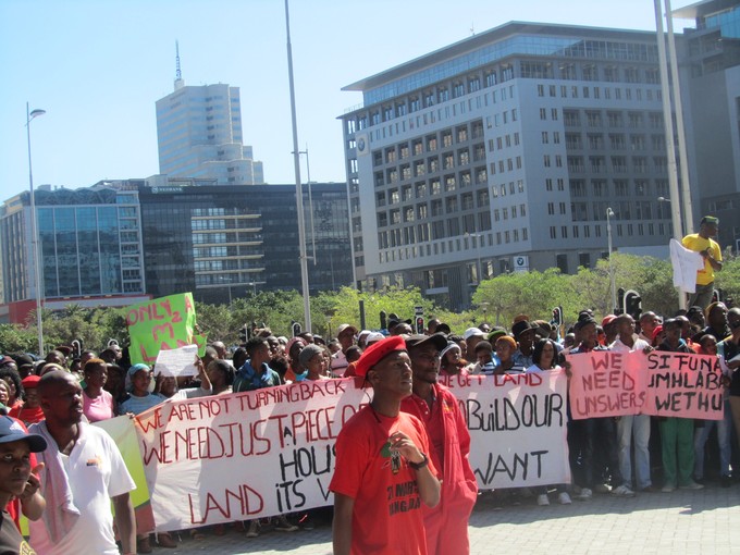 Photo of protest outside Civic Centre