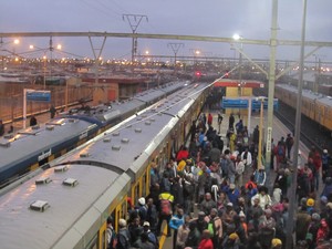 Photo of trains in Langa station