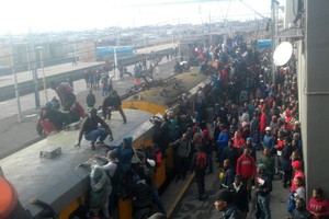Photo of crowded train