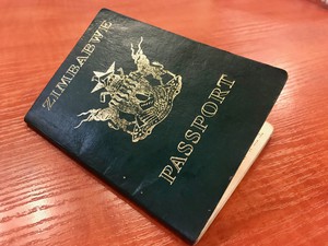 Photo of a Zimbabwean passport