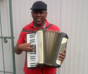 Photo of a man with an accordion