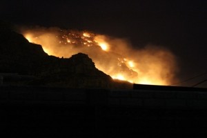 Photo of shack fire