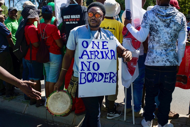 Photo of anti-xenophobia march