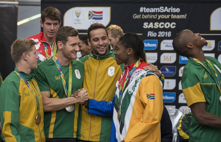 Photo of Caster Semenya and other athletes