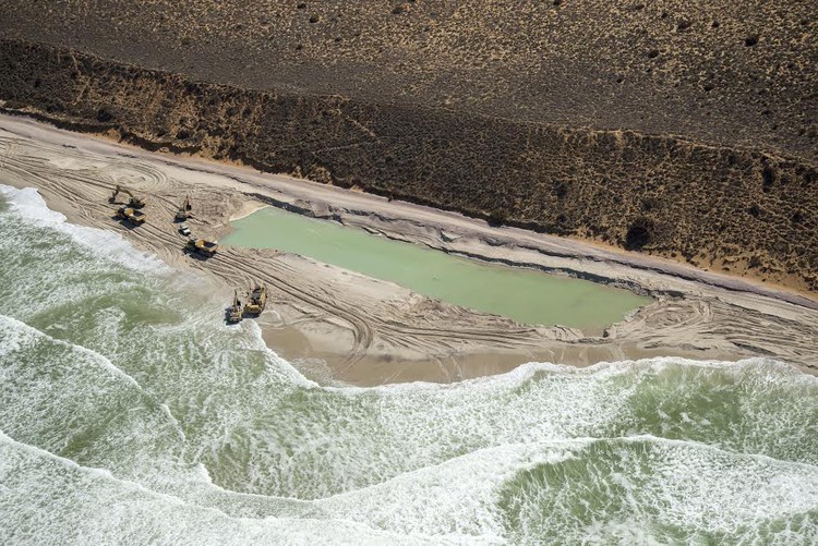 Photo of beach mining