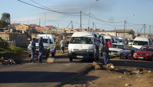 Photo of aftermath of protest in PE.