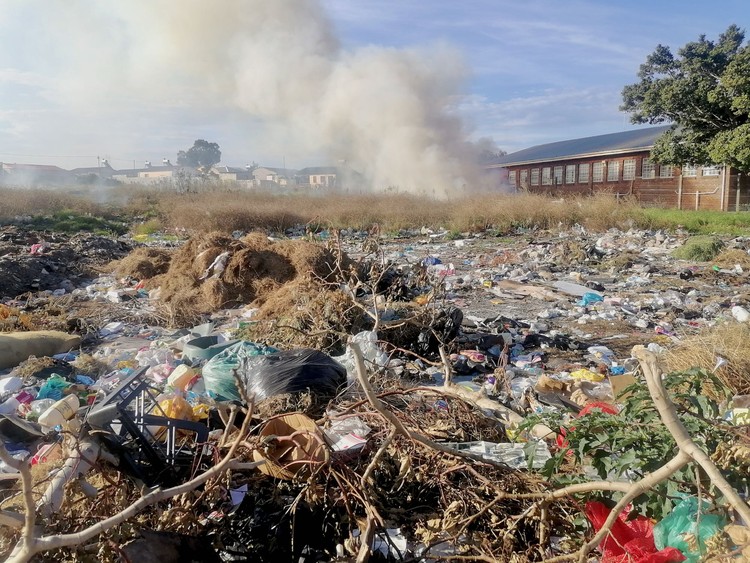Photo of burning rubbish
