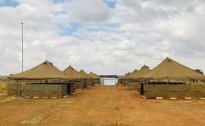 Photo of shacks