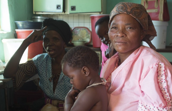 Photo of two women and a child