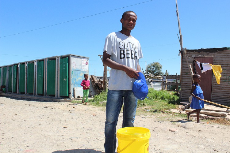 Luxolo Makhawuza has moved here from the Eastern Cape. He wants to do tertiary education this year.