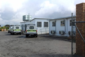 Photo of temporary station
