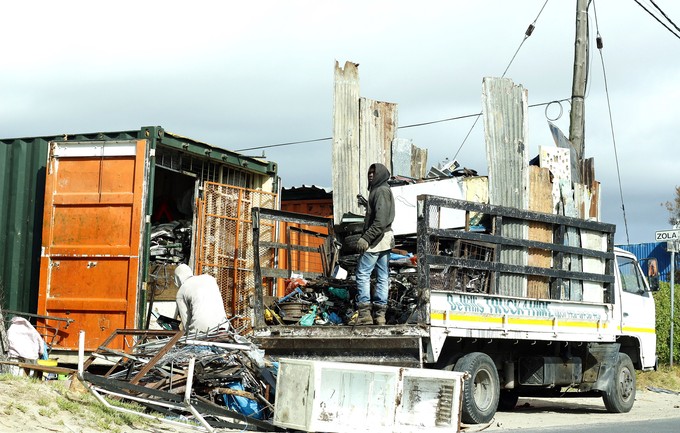 Photo of scrapyard in Mfuleni.