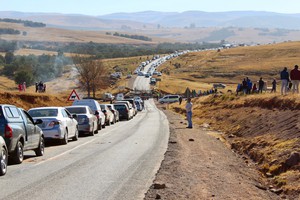 Photo of traffic jam on road