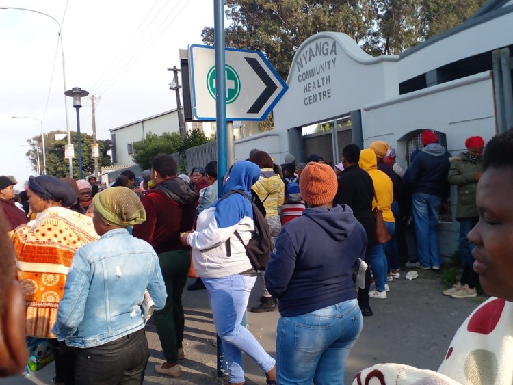 Dozens of patients were turned away because the clinic was forced to close due to the unrest in Nyanga. Photo: Nombulelo Damba-Hendrik