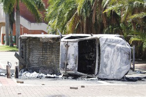 Photo of torched car