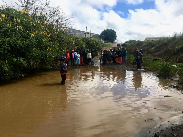 Photo of flooded road