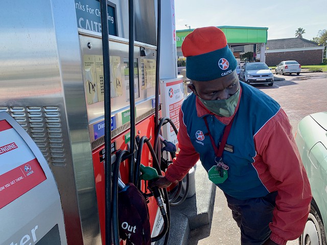 Photo of a petrol attendant