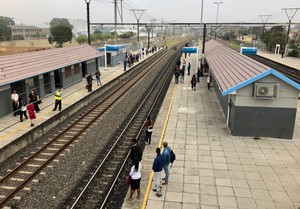 Photo of a train station
