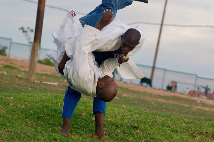 Photo of judo practise