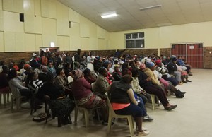 Photo of Masiphumelele community meeting