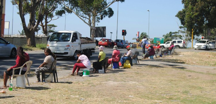 Photo of women waiting for work