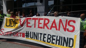 Photo of UDF veterans protesting