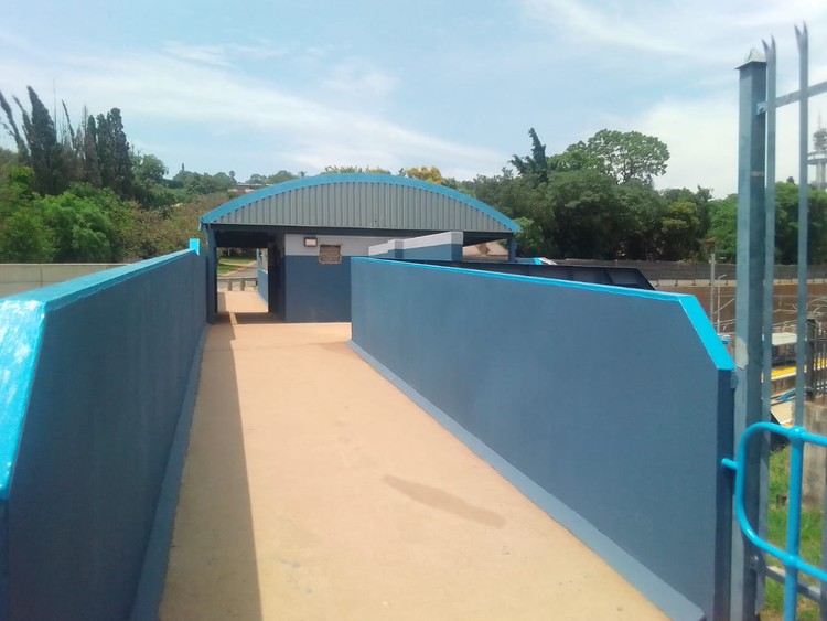 The refurbished entrance to Walker Station in Sunnyside which was closed for over two years.